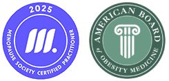 Certified Menopause Practitioner and American Board of Obesity Medicine